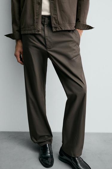 TECHNICAL JOGGER WAIST TROUSERS - Brown by Zara