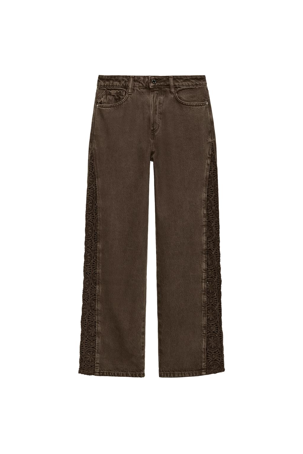 Z1975 LOOSE FIT MID-RISE CROCHET JEANS - image 4