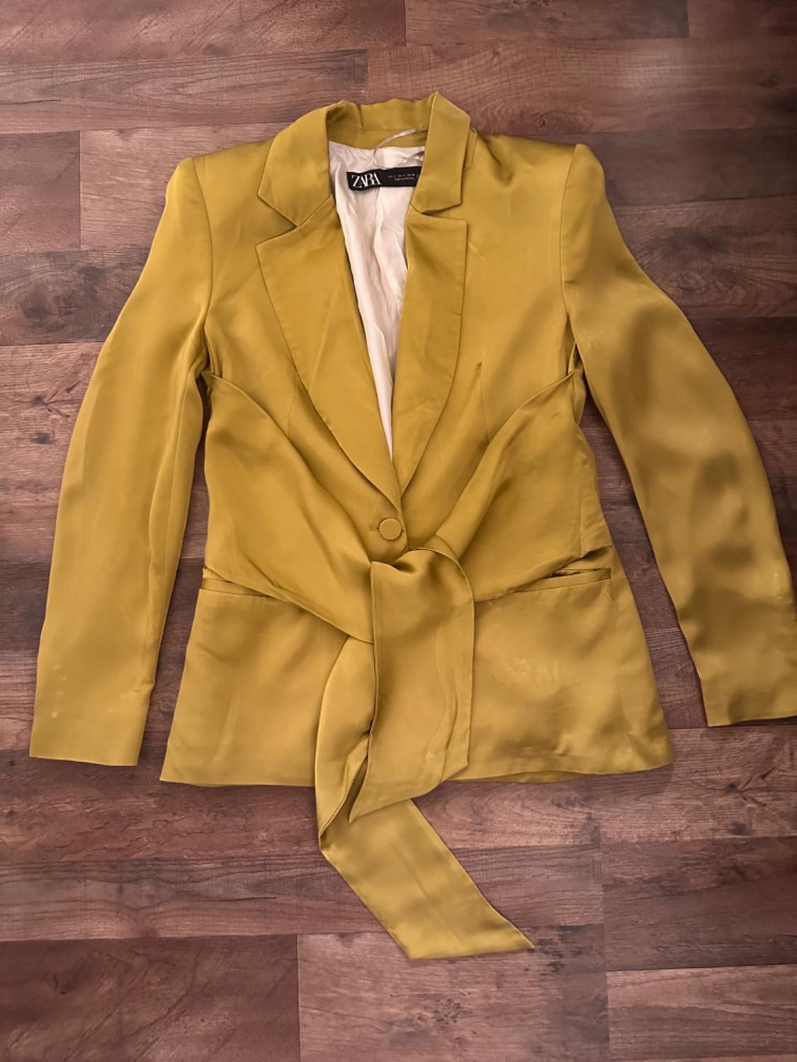 TIED SATIN EFFECT BLAZER - Image 2