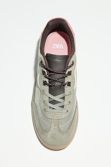 CONTRAST TRAINERS - Khaki Green by Zara