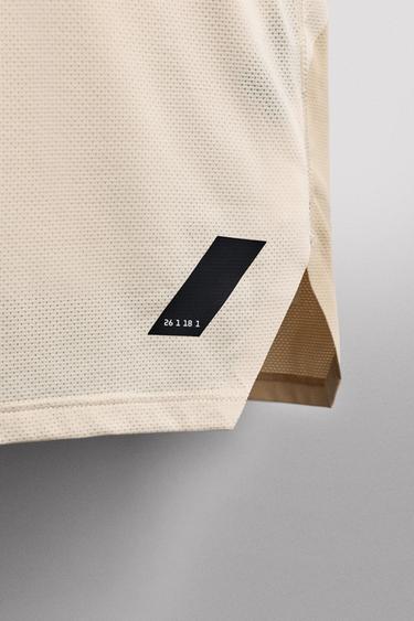 DÉBARDEUR TECHNIQUE COLOR BLOCK - Blanc cassé de Zara - Image 8