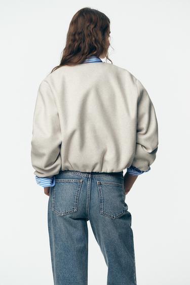 BLOUSON BOMBER SOFT - Écru de Zara - Image 3