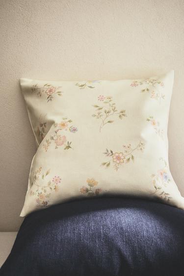 FLORAL PRINT CUSHION COVER - Green by Zara - Image 5