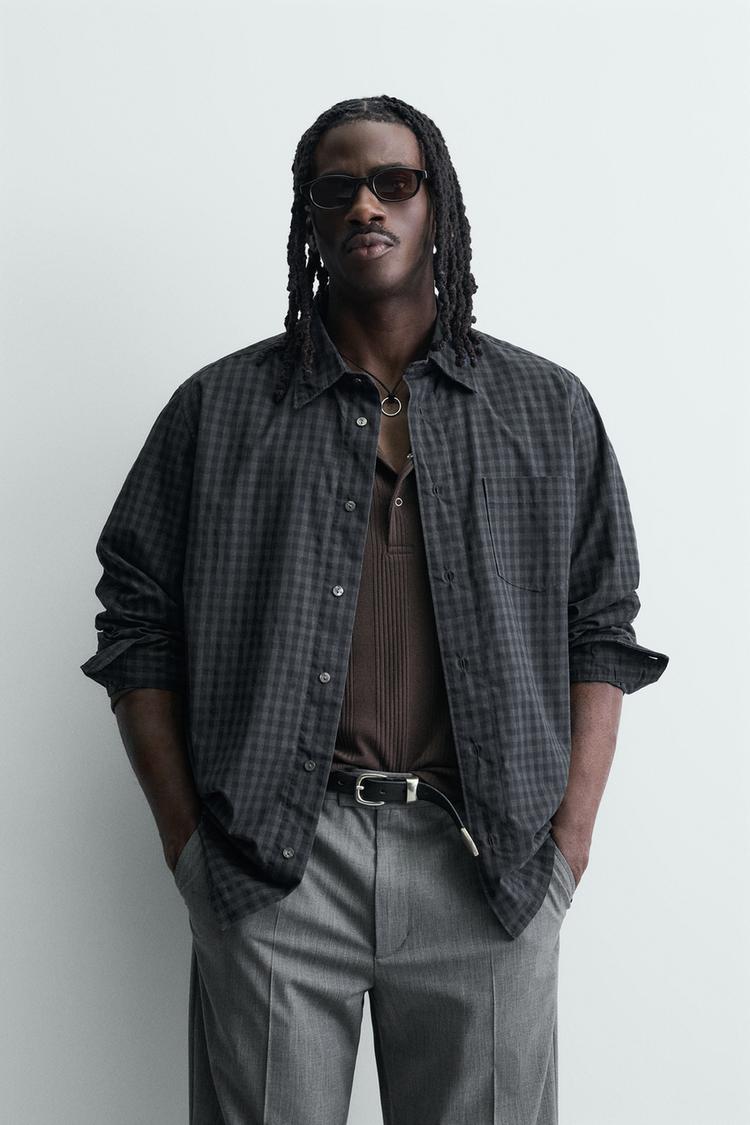 ZARA RELAXED FIT CHECK SHIRT
