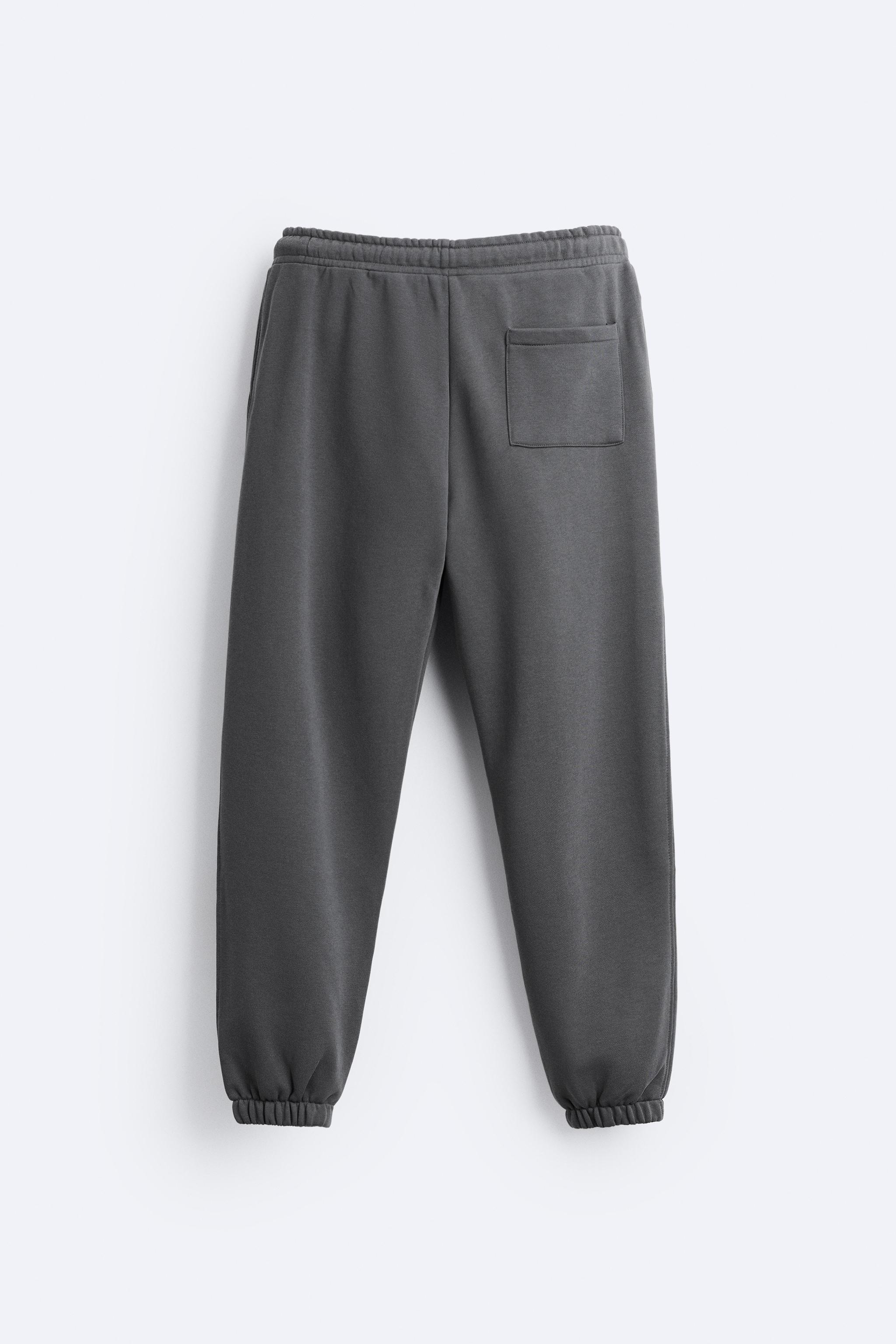 Zara mens jogging hot sale bottoms