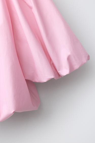 TOP BOUFFANT AVEC BOUTON BIJOU - Rose de Zara - Image 3