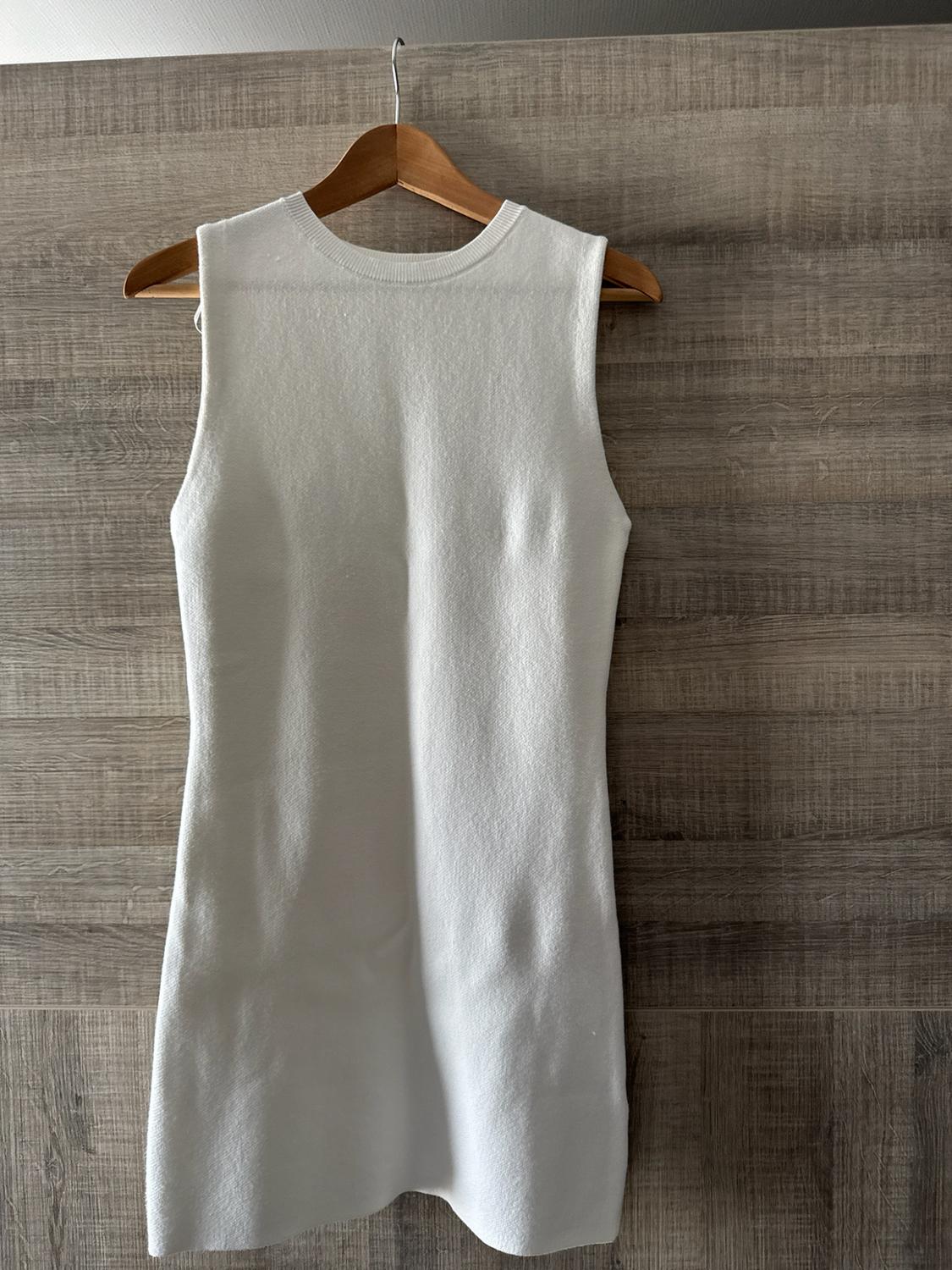 PLAIN KNIT MINI DRESS - Image 3
