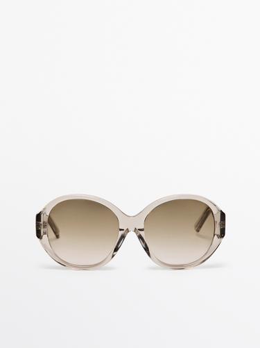 Zara Round sunglasses - Green
