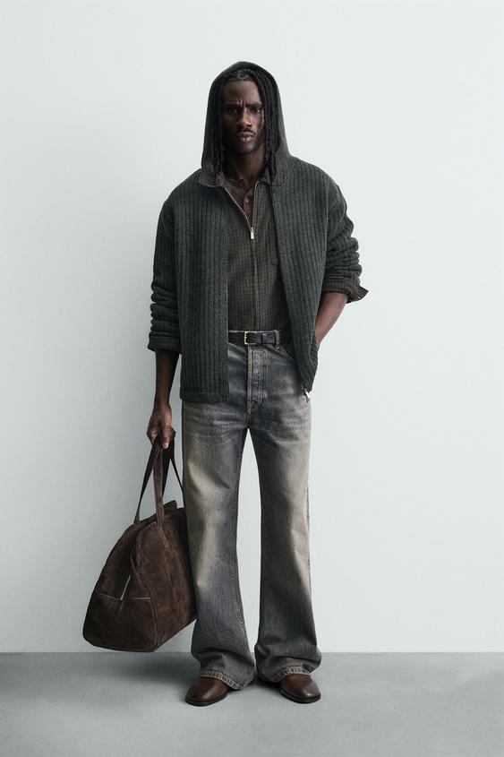 CHAQUETA ESTRUCTURA CANALÉ - Gris Antracita de Zara - Imagen 0