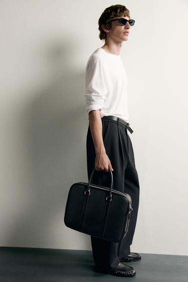 MALETÍN TEXTURA - Negro de Zara - Imagen 0