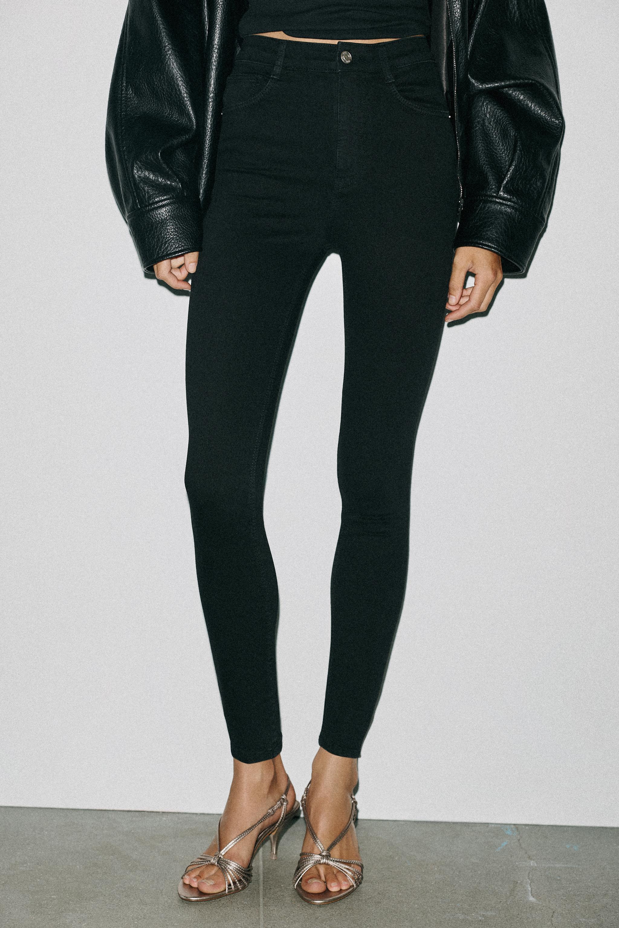 ZARA　ストレッチ抜群　グレーブラック　ハイウエスト　スキニー　デニム グレージーンズ - レディース | ZARA 日本