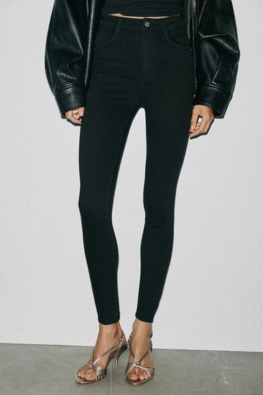 TRF HIGH-WAIST SKINNY JEANS - Black by Zara
