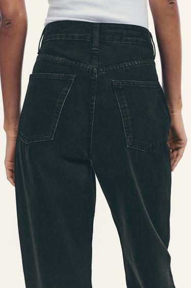 JEAN TRF COUPE LARGE TAILLE HAUTE - Noir de Zara - Image 5