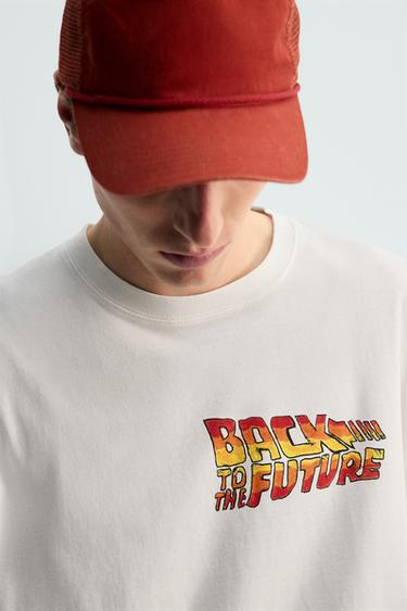 T-SHIRT ILLUSTRATION BACK TO THE FUTURE© UCS LLC AND AMBLIN X DYLAN´S T-SHIRT CLUB X ZARA - blanc de Zara - Image 5