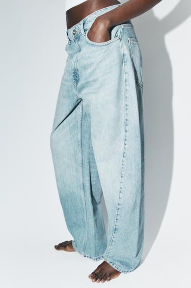JEANS TRF BAGGY BARREL TAILLE NORMALE - Bleu clair de Zara - Image 3