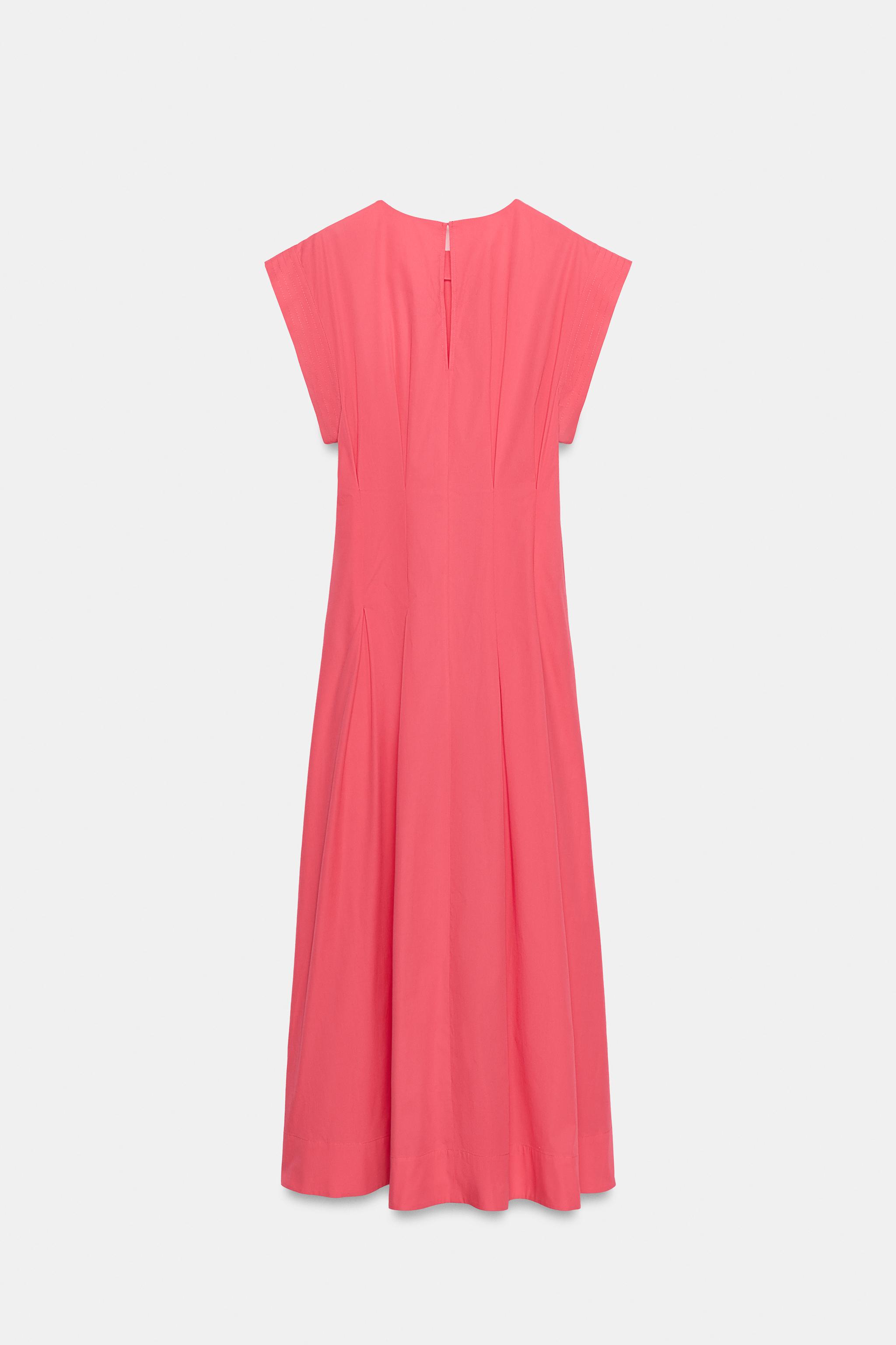 ZW COLLECTION PLEATED POPLIN DRESS