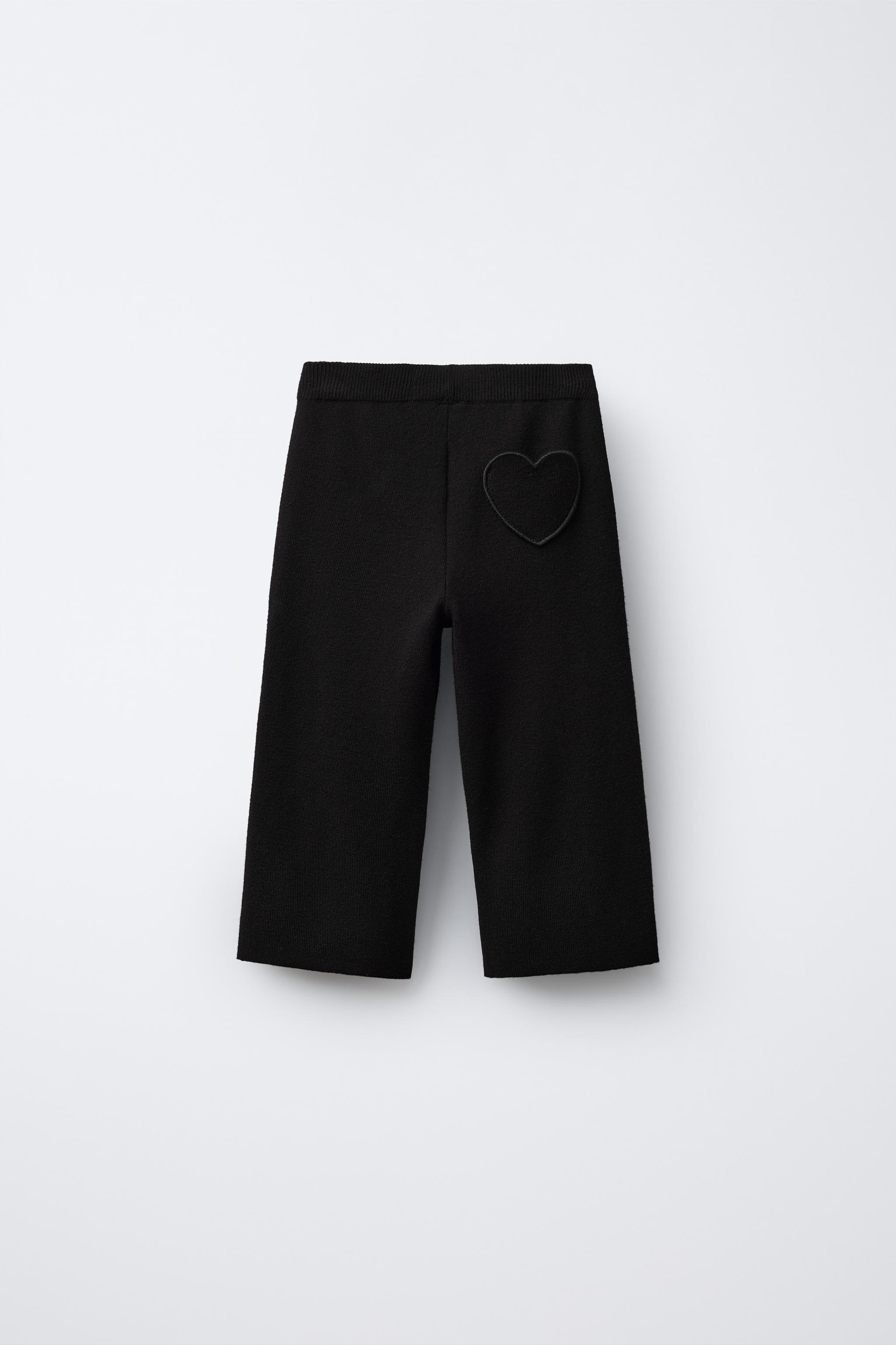 新品☆ZARA ザラ コントラストパイピング付きニットパンツ M, black 210.jpg