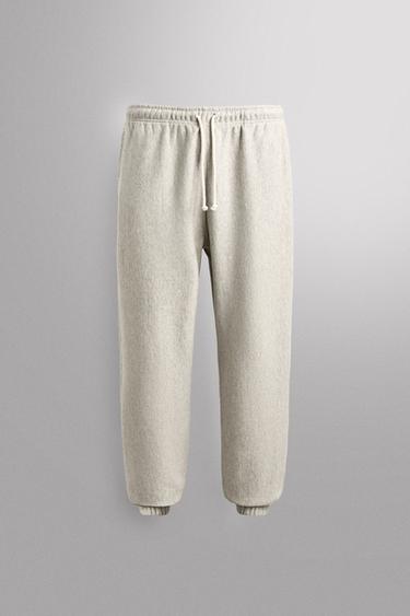 PANTALON JOGGER DÉCONTRACTÉ - Gris chiné de Zara
