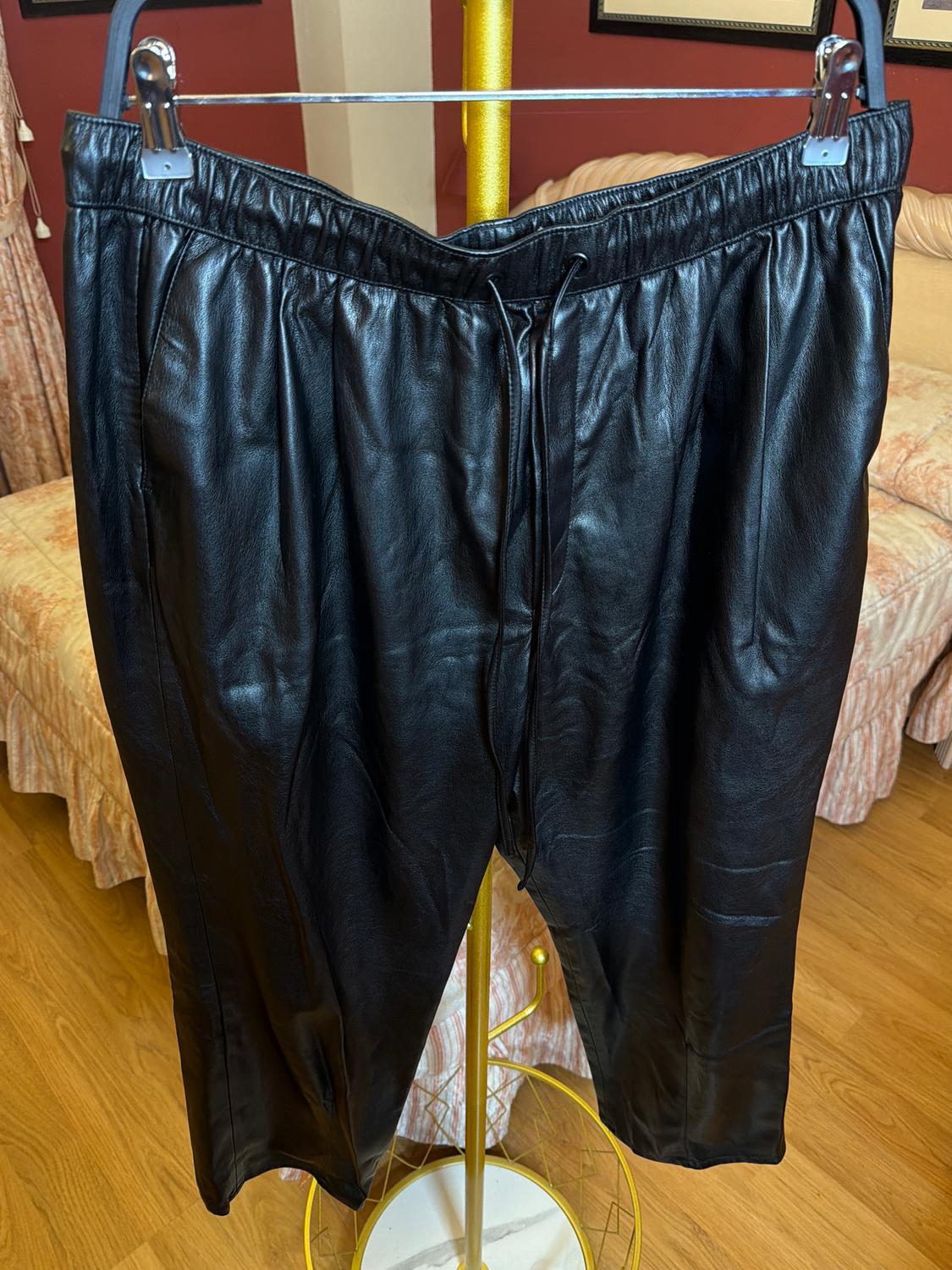 FAUX LEATHER THE WEEKEND TROUSERS - Image 2