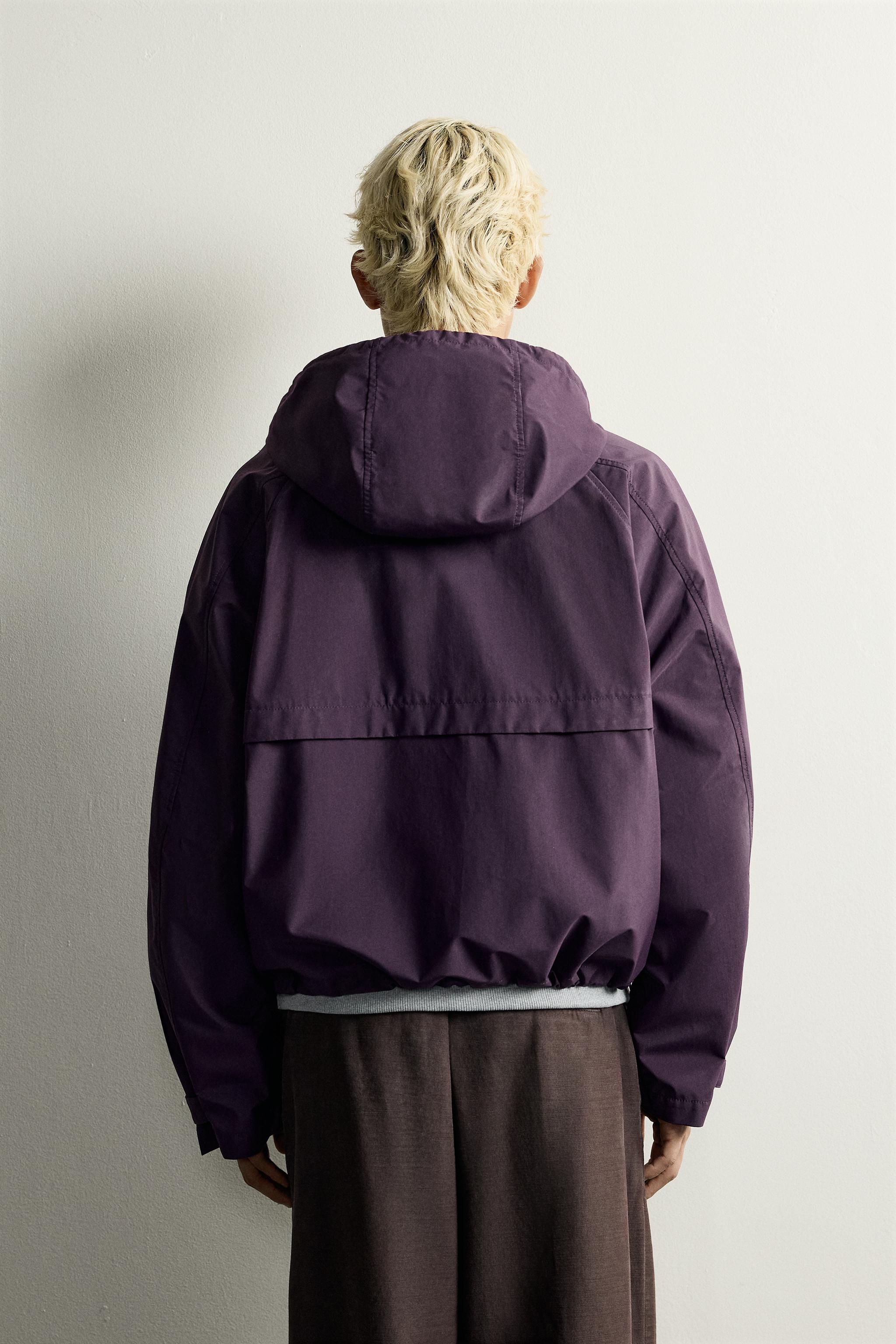 Zara SU GEÇİRMEZ RELAXED FIT CEKET görsel 3