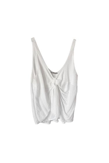 LOOSE FITTING V NECK TANK TOP