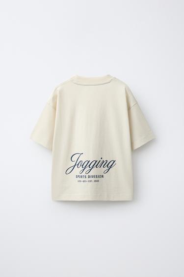 VARSITY TEXT T-SHIRT — White 1