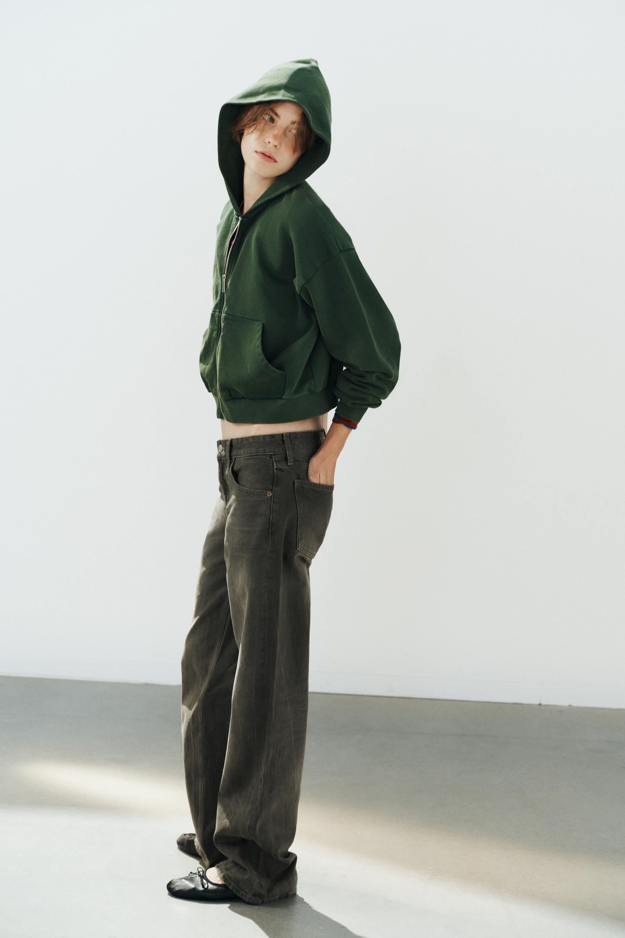 TRF LOW RISE WIDE LEG JEANS