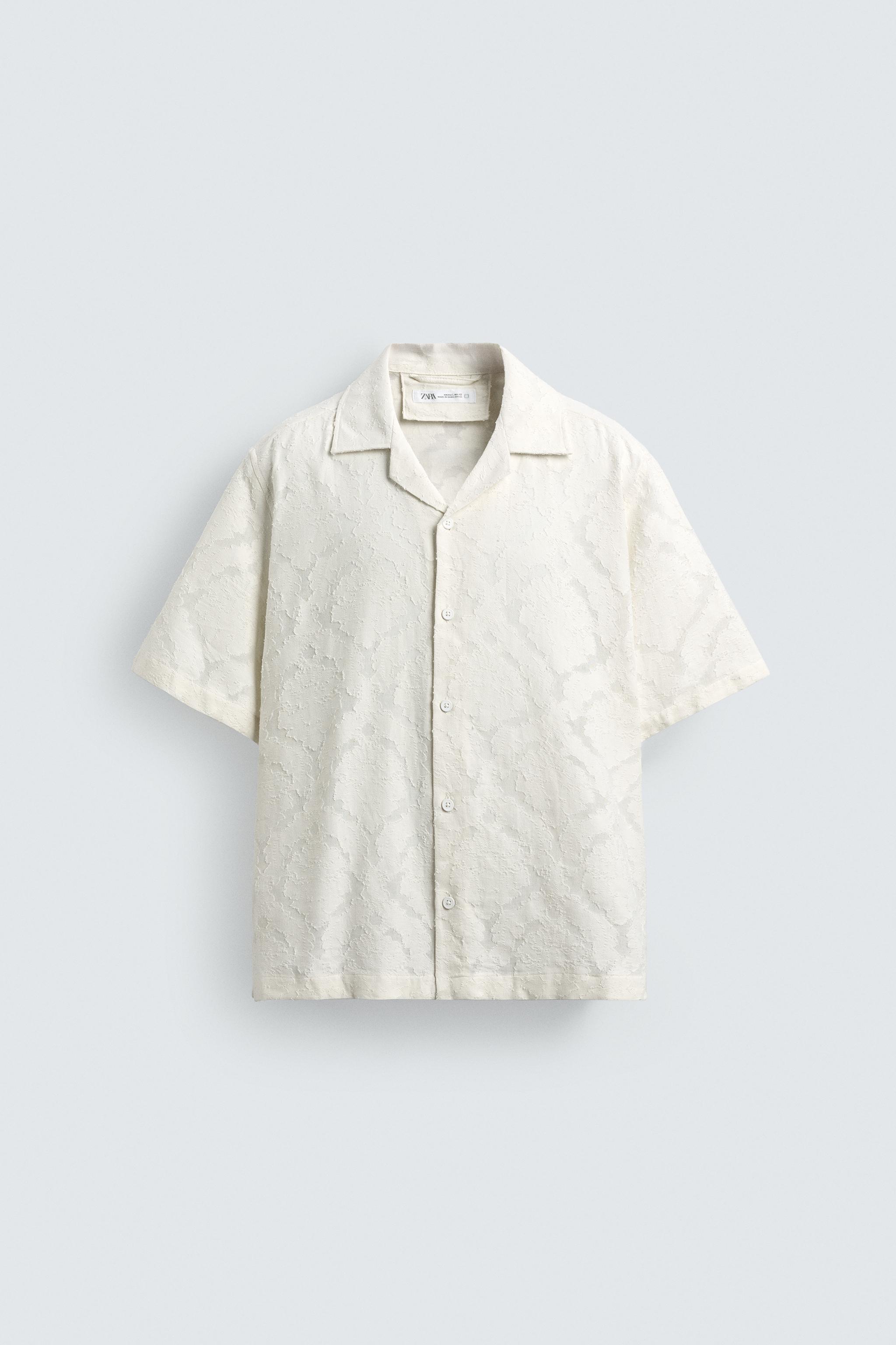 CHEMISE RELAXED FIT JACQUARD TEXTURÉ