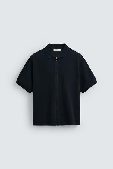 CHAQUETA ESTRUCTURA CREMALLERA - Marino de Zara