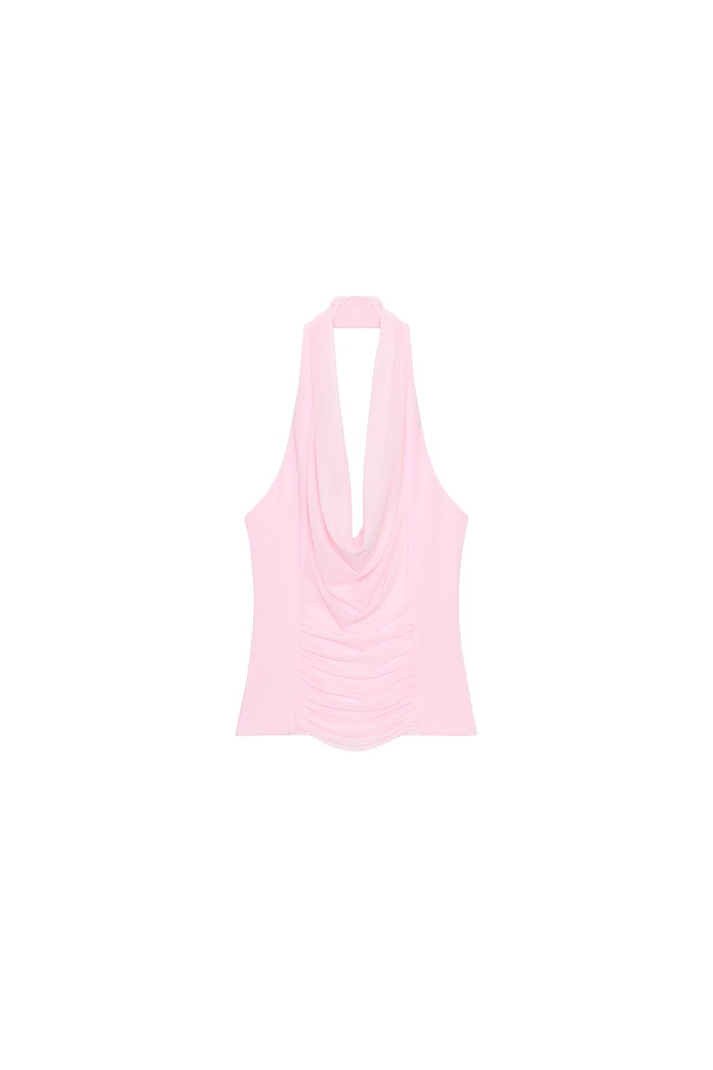 COMBINATION TULLE HALTER TOP - image 3