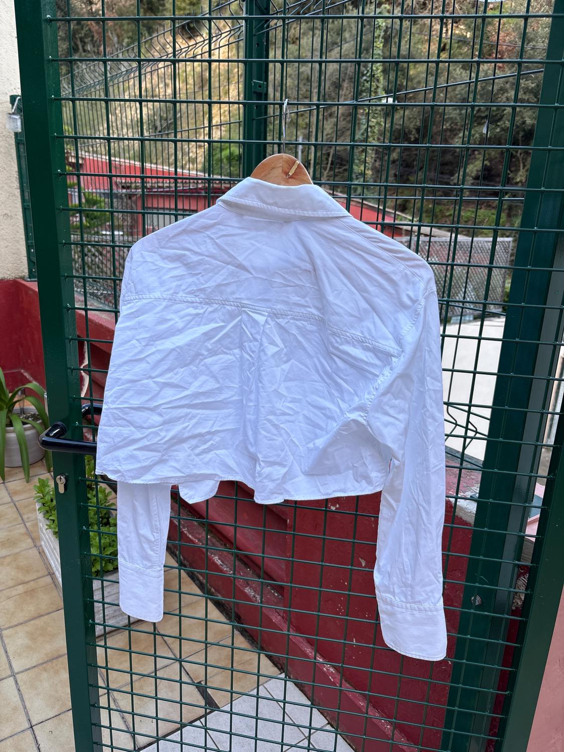 CROPPED SHIRT WITH POCKET - Image 3