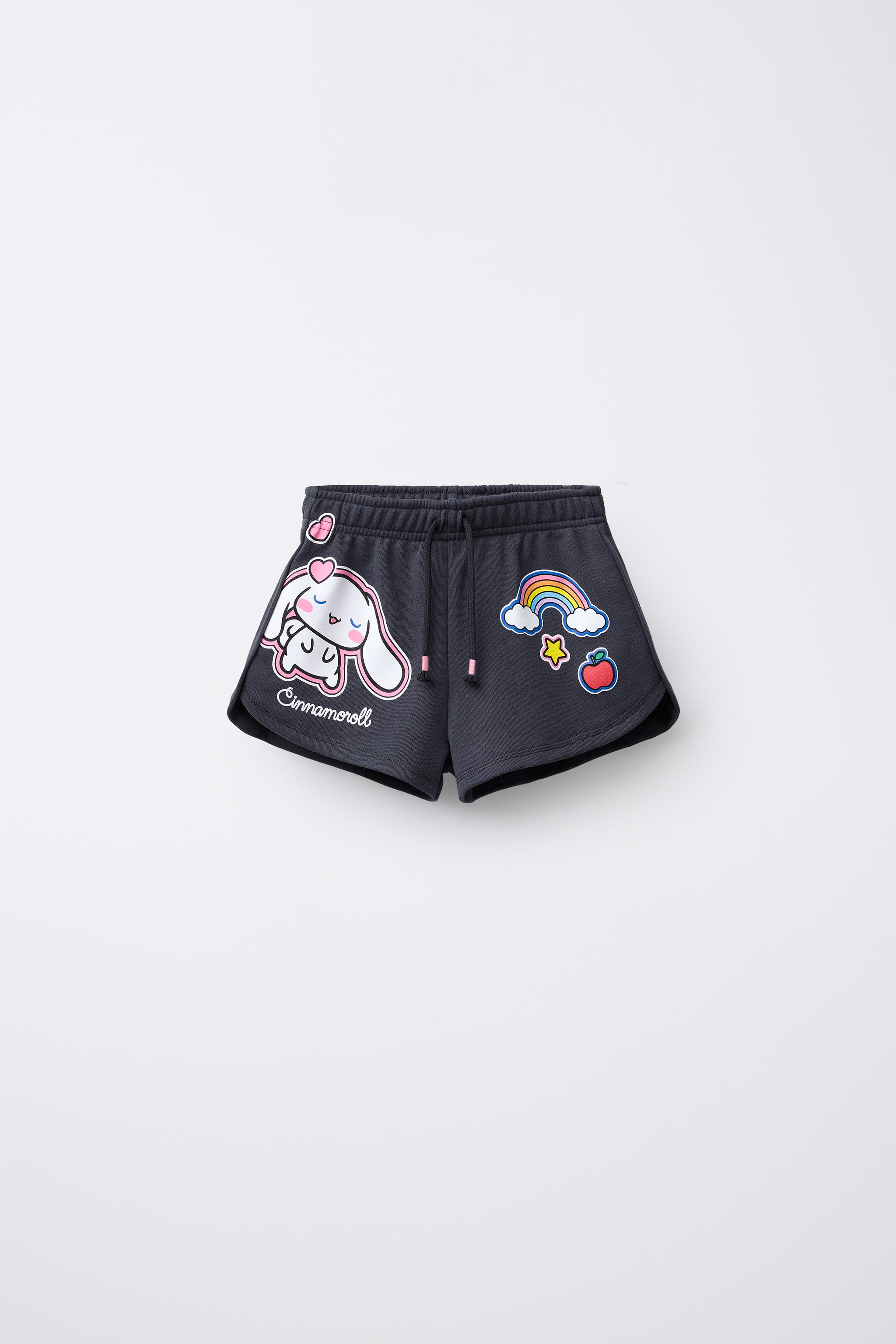 ウェア Sanrio x ALEXIA STAM] Terry Cloth Shorts Hello Kitty & Friends Kuromi & My Melody Women's Lavender
