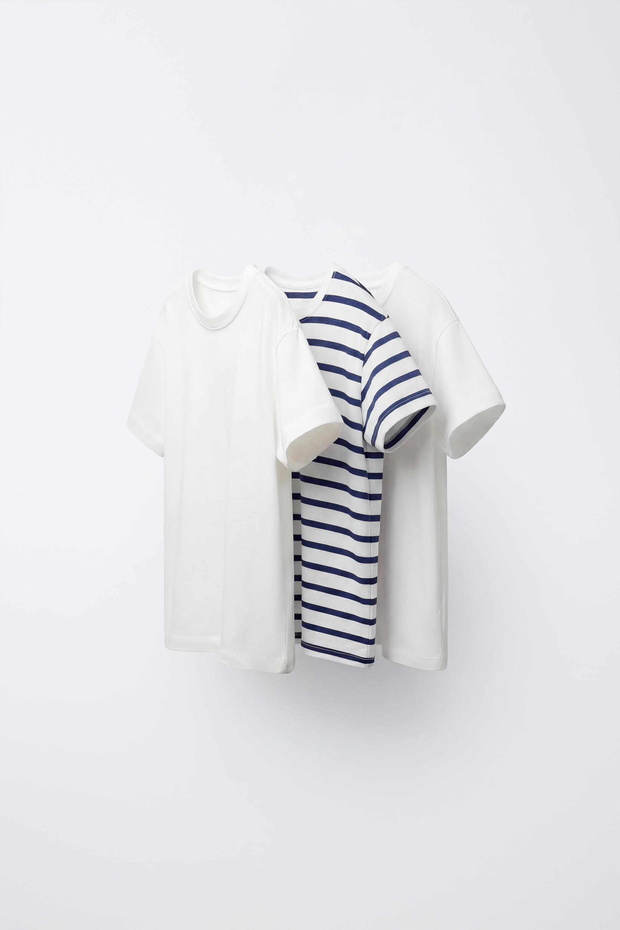 THREE-PACK OF STRIPED T-SHIRTS