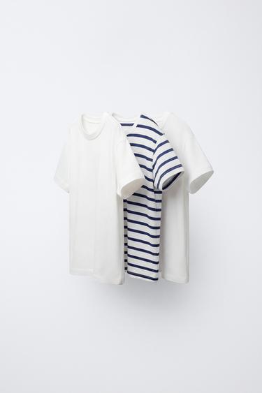 THREE-PACK OF STRIPED T-SHIRTS - Various by Zara - Image 0