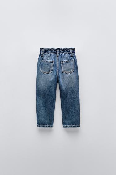 PAPERBAG PLEATED JEANS - Blue by Zara - Image 1