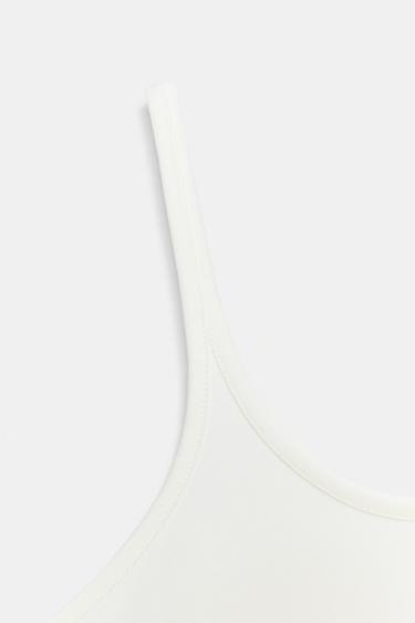 INTERLOCK STRAPPY TOP - Oyster-white by Zara - Image 9