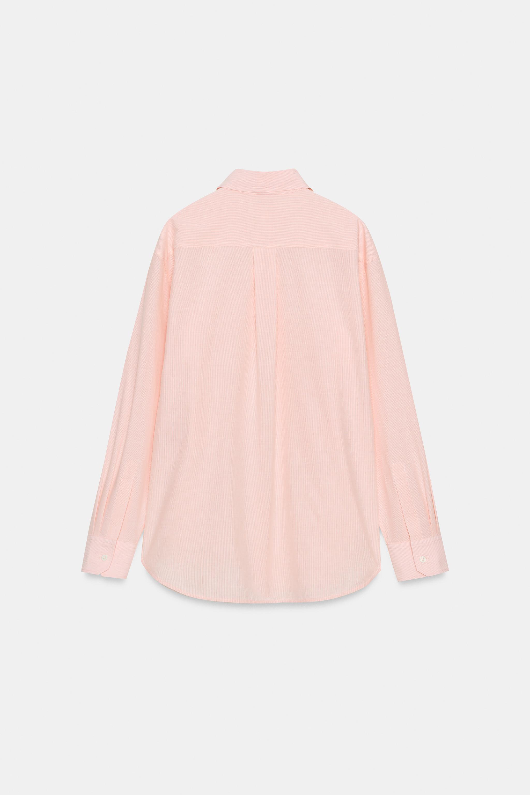 ZW COLLECTION STRIPED SHIRT WITH DETACHABLE COLLAR