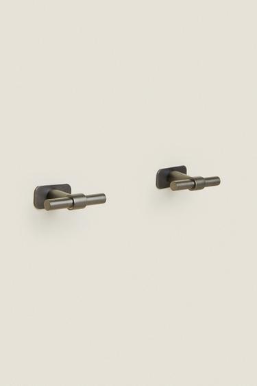 PACK OF LONG METAL HANDLES (PACK OF 2) - Grey by Zara - Image 1