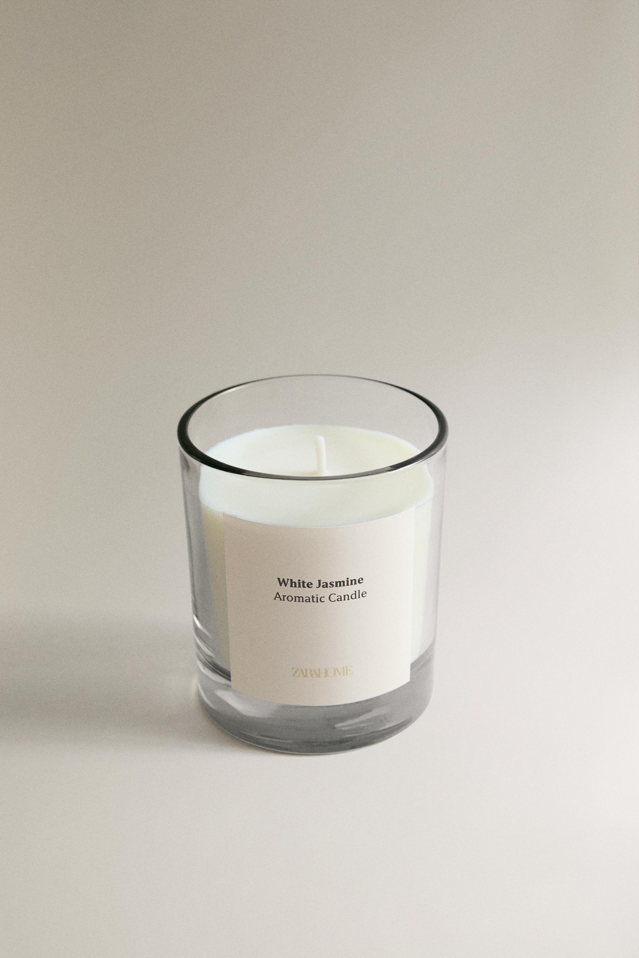 (200 G) WHITE JASMINE SCENTED CANDLE — White