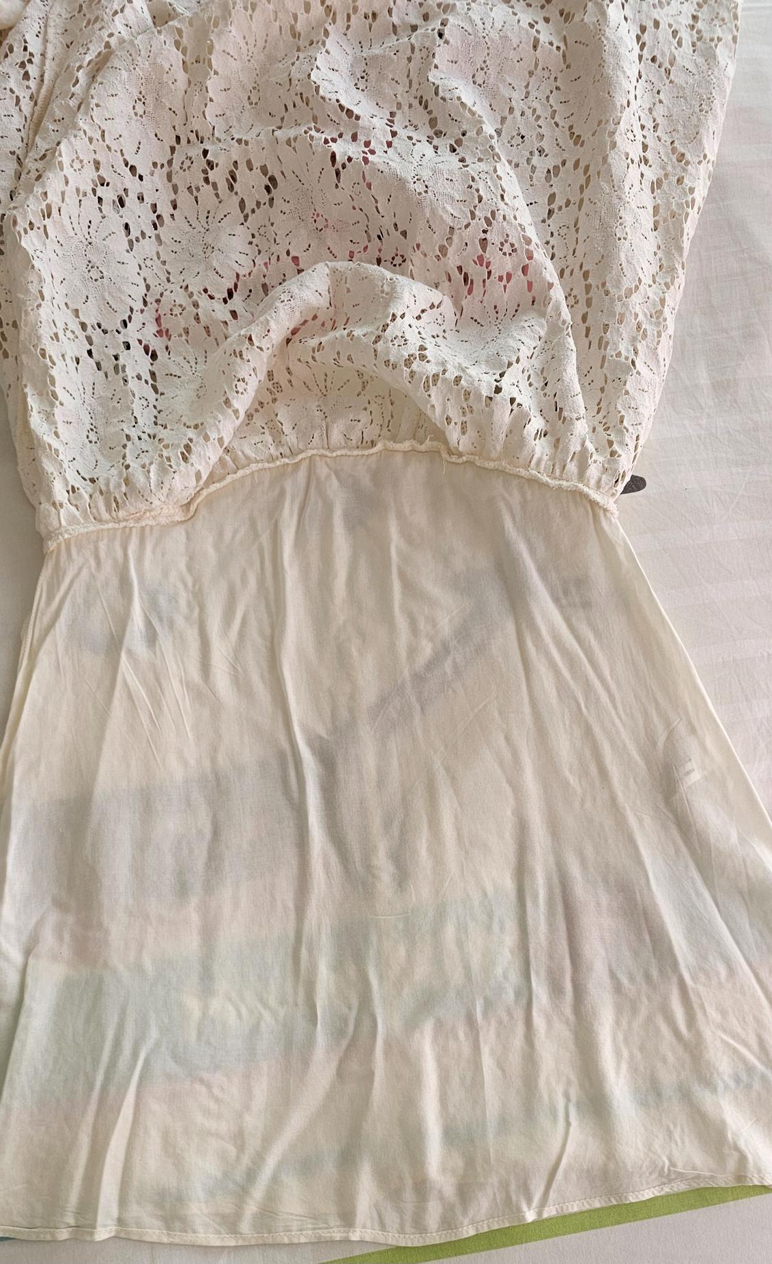 CONTRAST LACE DRESS - Image 4