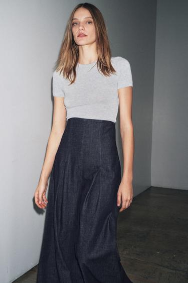 SOFT SHORT SLEEVE T-SHIRT - Grey marl by Zara - Image 2