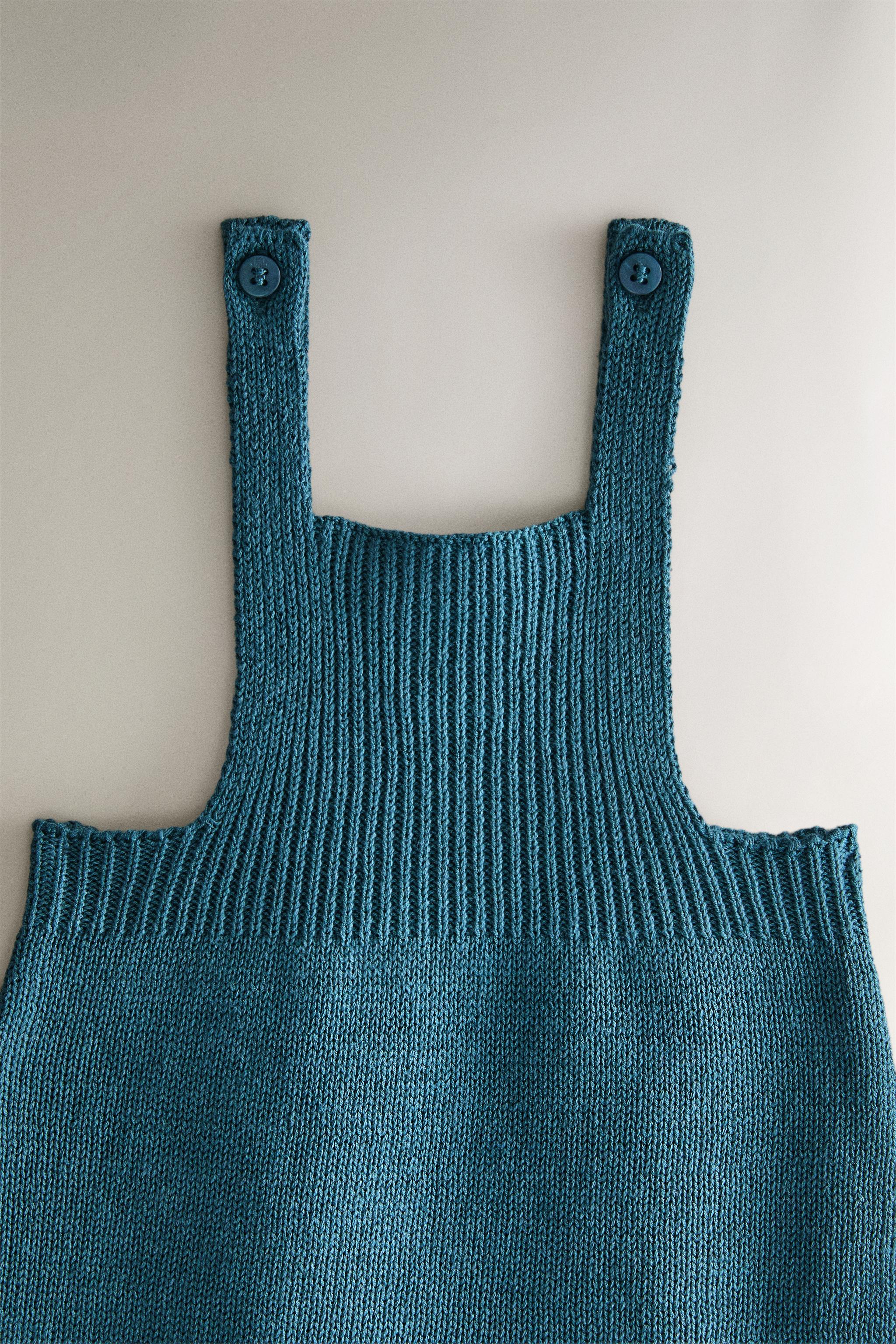 Zara KNIT BABY DUNGAREES — фото 3