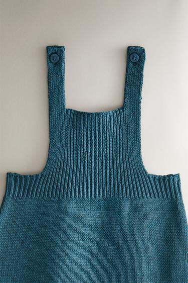 SALOPETTE BÉBÉ MAILLE - Bleu de Zara - Image 2