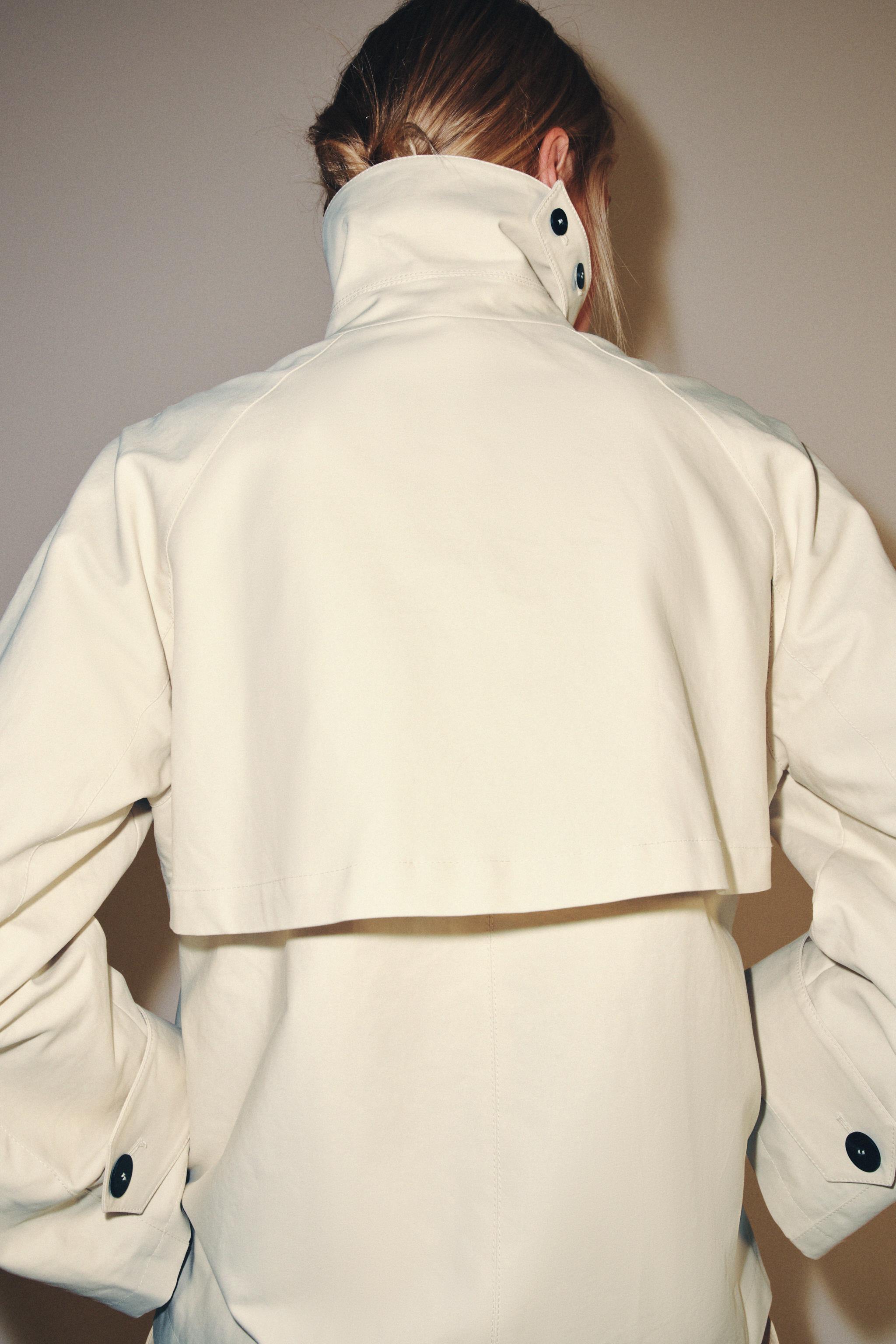 ZW COLLECTION SHORT TRENCH COAT