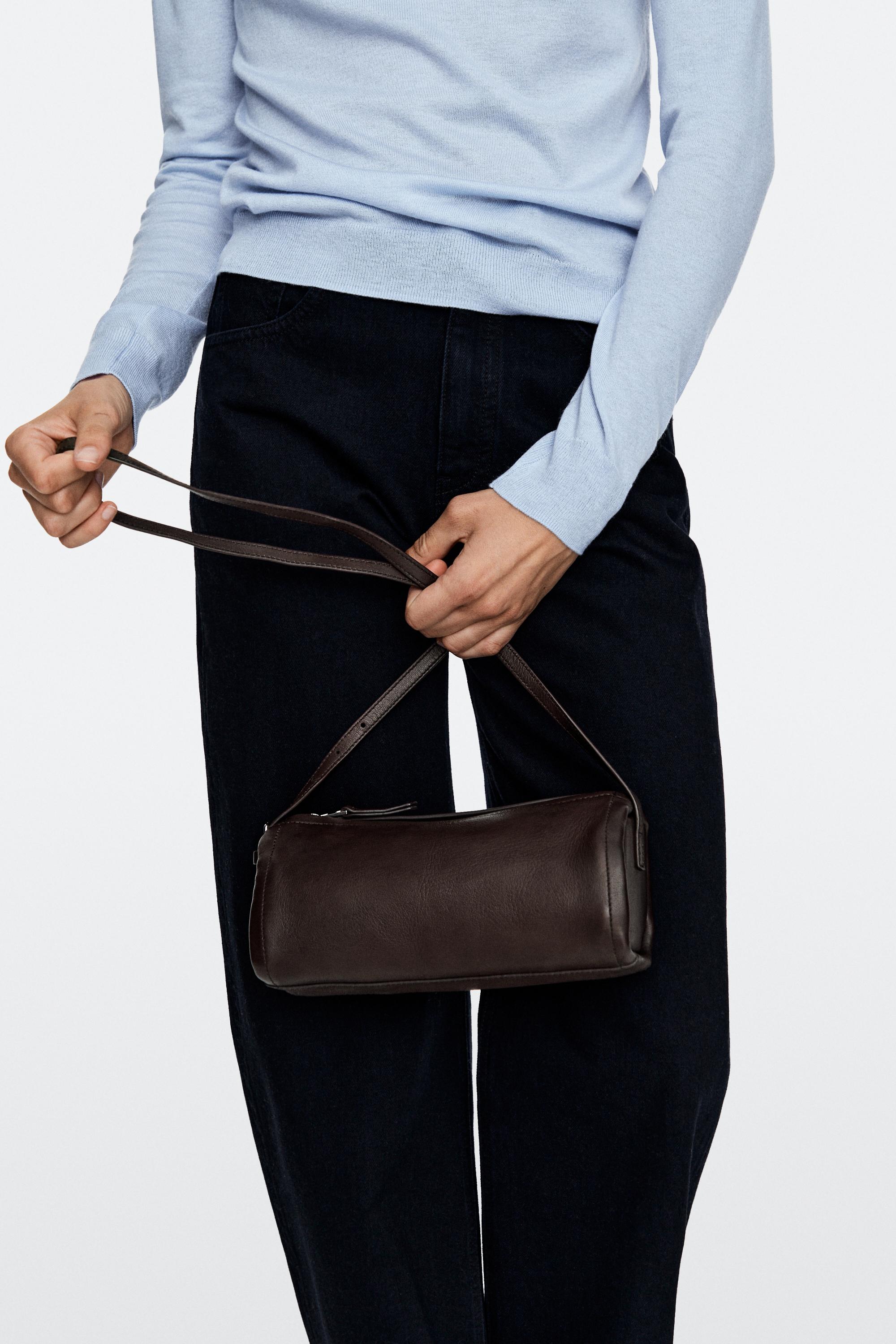 Nappa leather crossbody bag