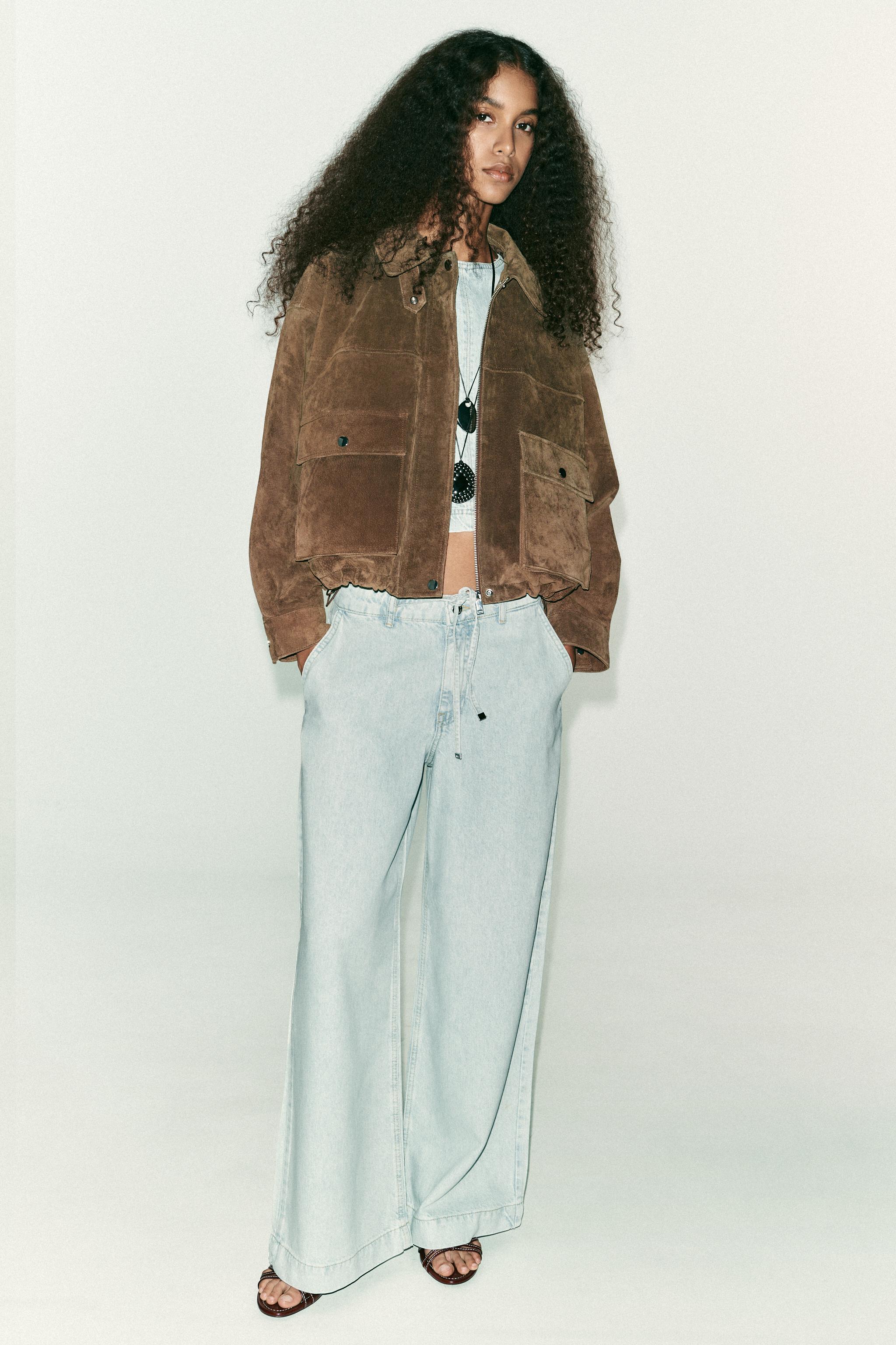 ZARA ツイード デニム ショート丈 トップス セットアップ ZARA ツイード デニム ショート丈 トップス セットアップ ZARA