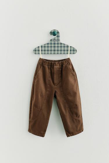 М'ЯКІ ШТАНИ BALLOON FIT - Світло-бежевий Zara