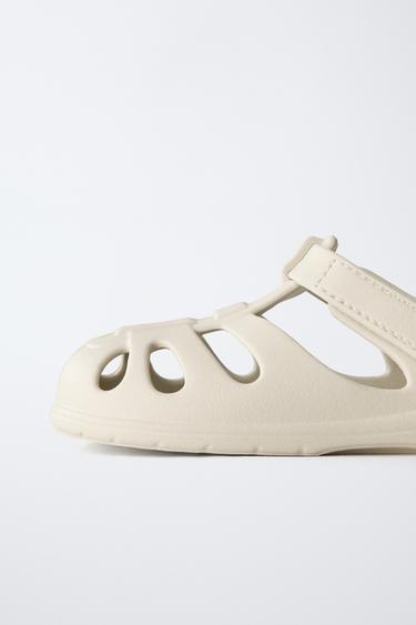 SANDALES STYLE PLAGE PIEDS NUS - Blanc écru de Zara - Image 3