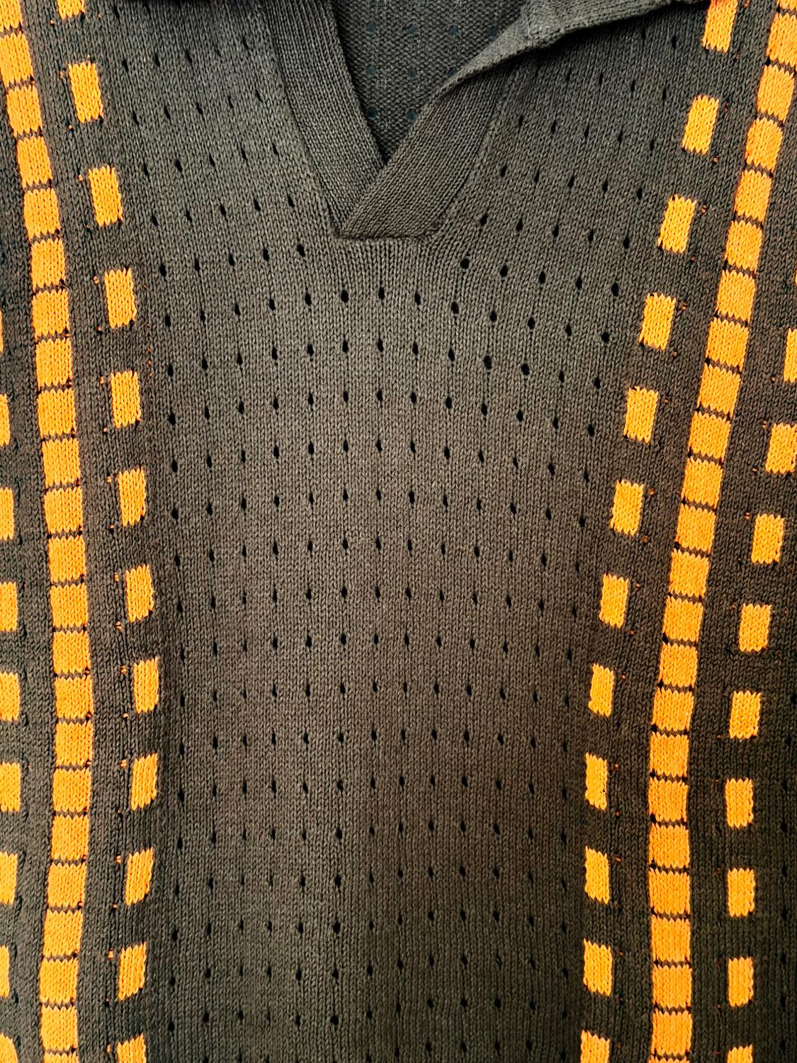 CROCHET KNIT POLO SHIRT - Image 2
