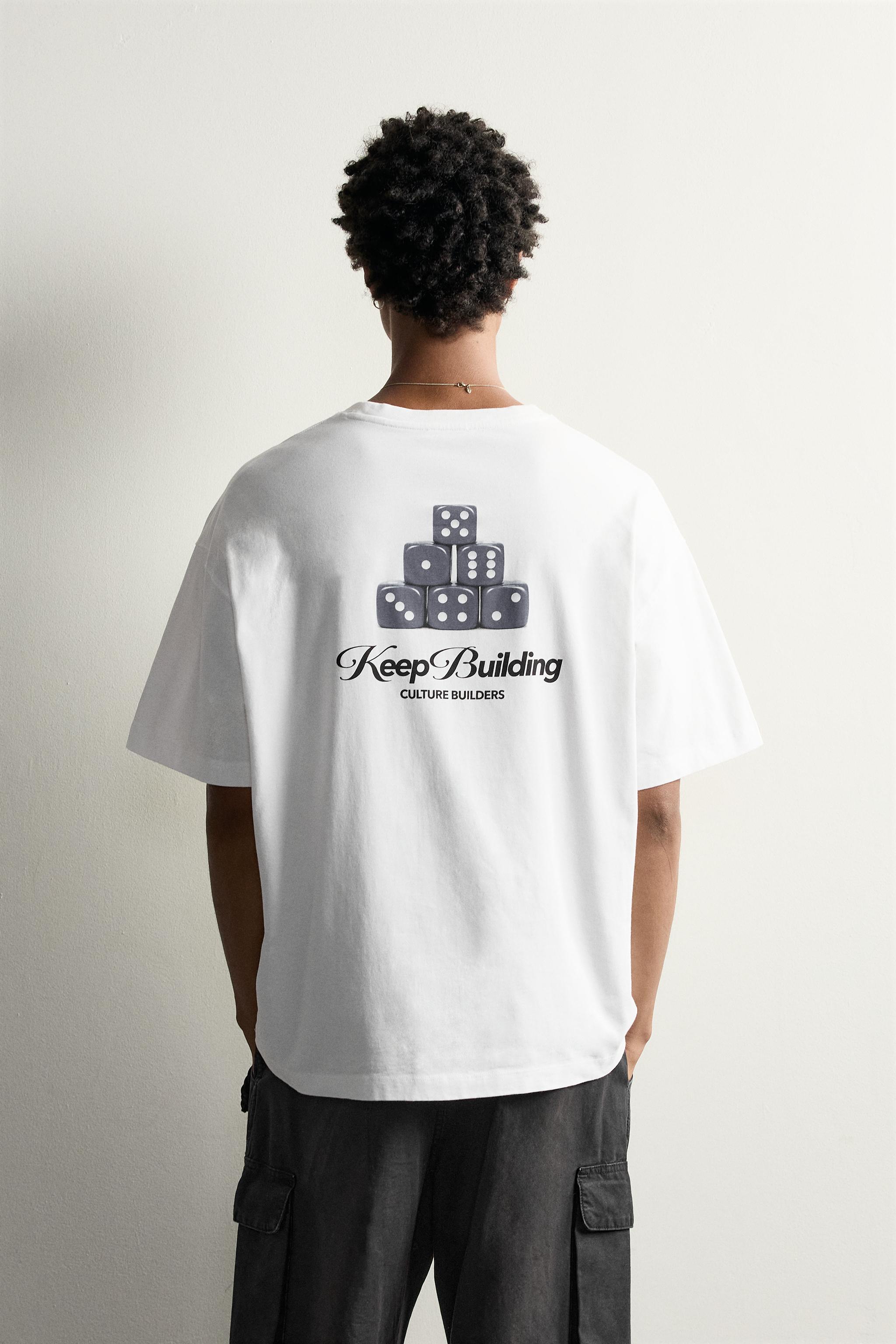 T-SHIRT RELAXED FIT À IMPRIMÉ DÉS
